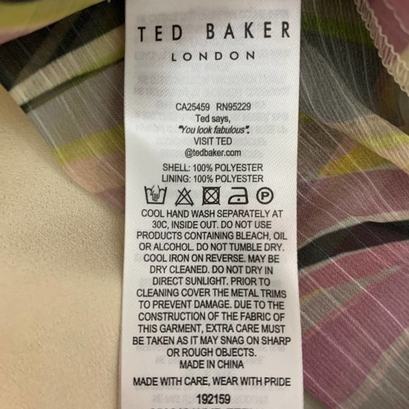 Ted‎ Baker Zeenaa Blouson Sleeve Mini Dress - Picture 8 of 9